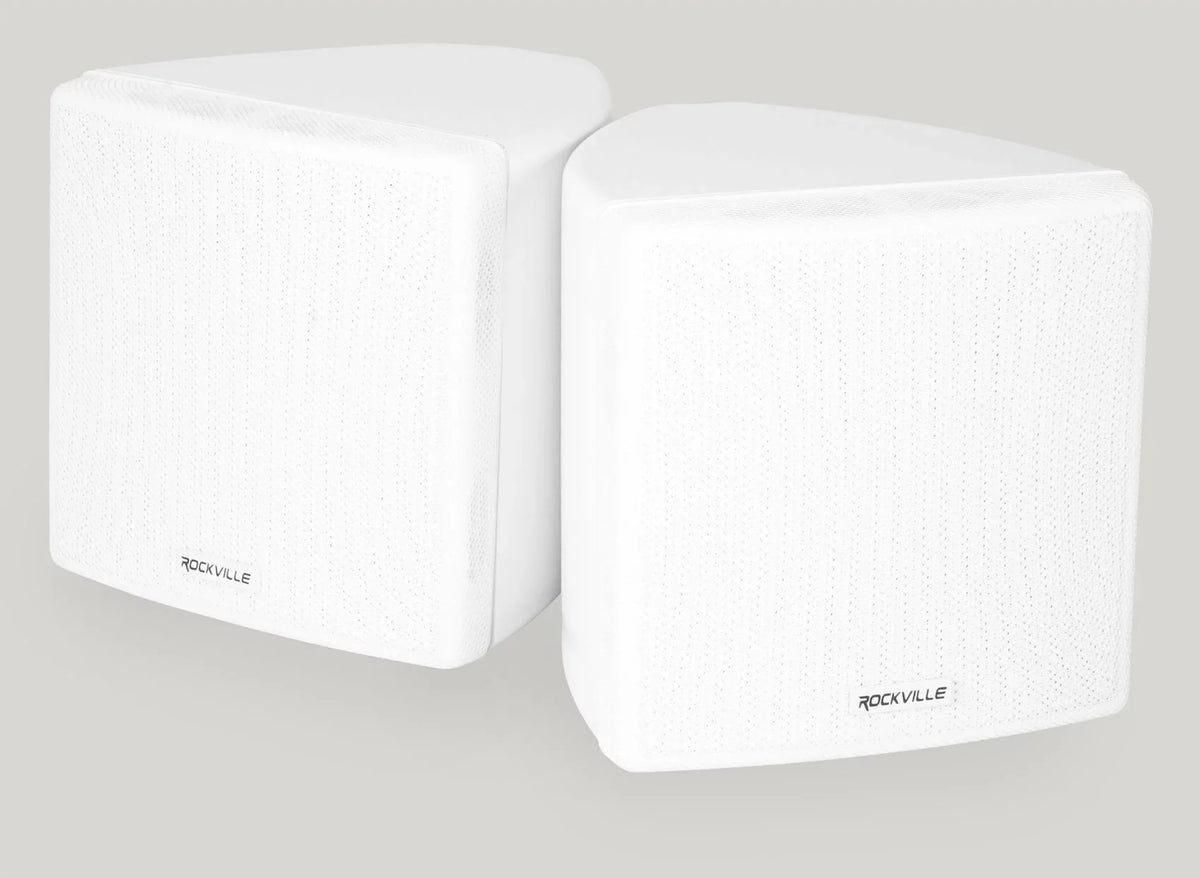 6-Zone Amp+4) 3.5" White Cube+2) JBL Pendant+Ceiling Speakers for Restaurant/Bar