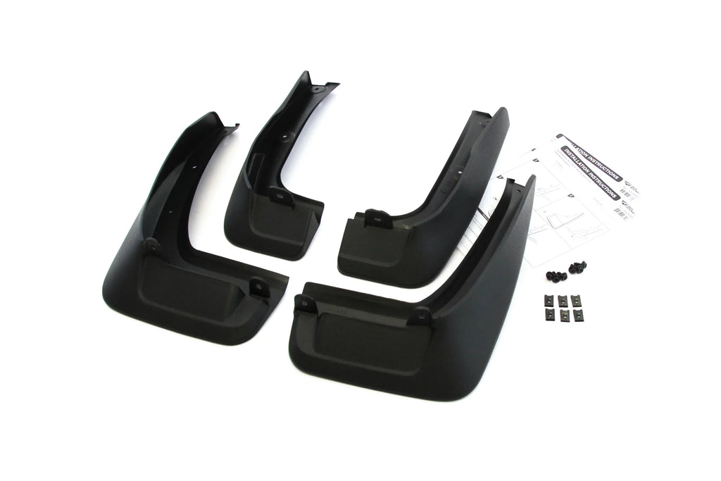 Red Hound Auto Mud Flaps Compatible with Toyota Highlander 2014-2019 2WD Gas & Hybrid Models - Front and Rear Molded 4pc Full Set PT345-48140 PT34548140