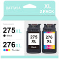 275XL Ink Cartridges for Canon Ink 275 and 276 for Pixma TS3522 TS3520 TS3500 TR4722 TR4720 TR4700 Midnight Tri-Color)