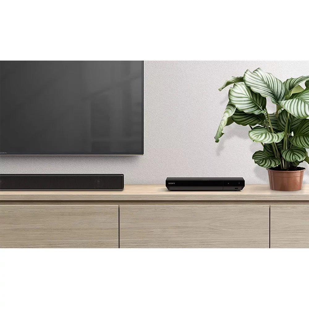 Sony UBP-X700/M HDR 4K UHD Network Blu-ray Disc Player with Hi-Res Audio Bundle Includes 1 Year Extended Protection Plan and Lexar 64GB JumpDrive S50 USB 2.0 Flash Drive Midnight