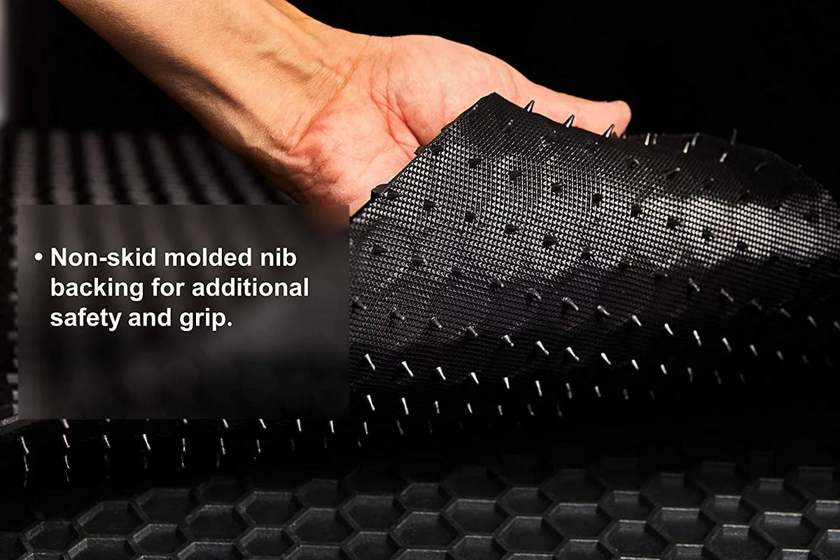 ToughPRO Cargo Mat Compatible with 2020 Toyota 4Runner (No 3rd Row, No Cargo Tray) - All Weather - Heavy Duty Charcoal Rubber