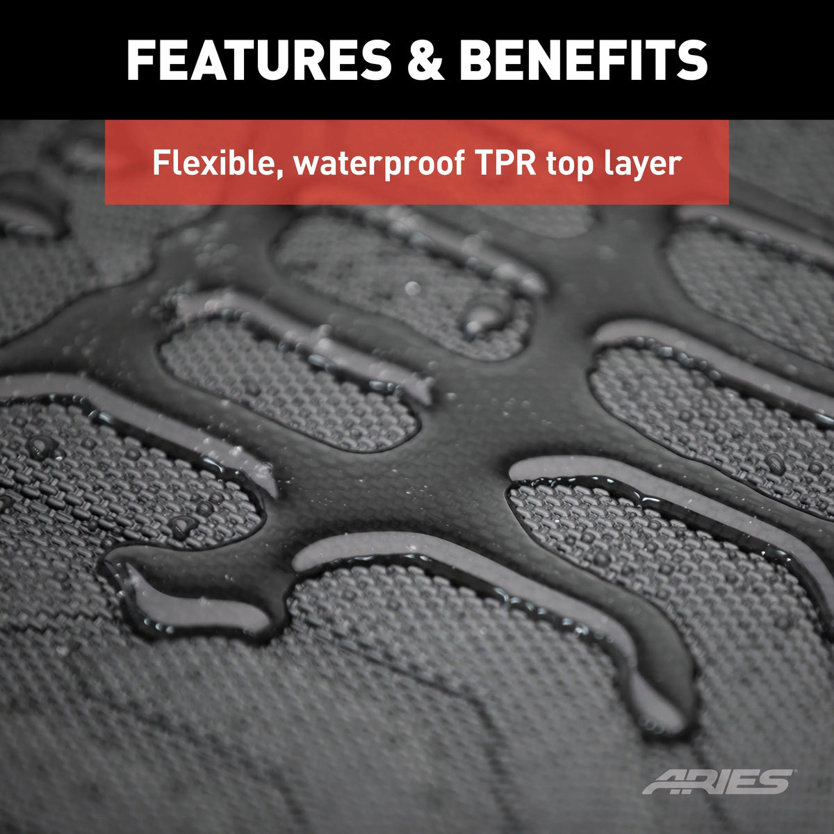 ARIES JP01311809 StyleGuard XD Midnight Custom Floor Liners, Select Jeep Renegade, 1st Row Only