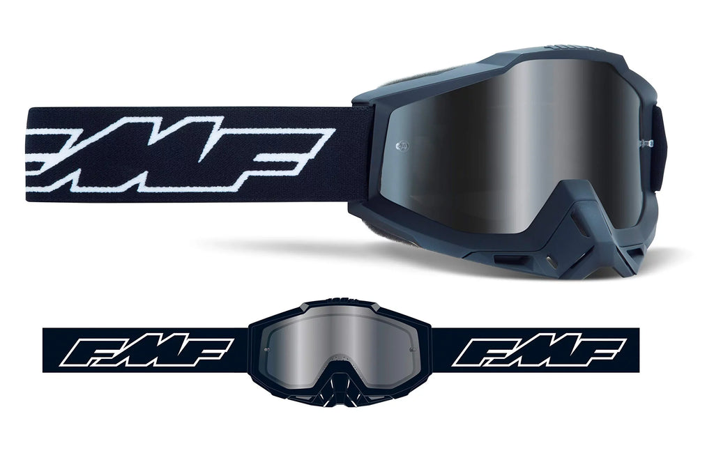 FMF Racing PowerBomb Sand Rocket Goggles (OSFM, Midnight / Smoke Lens)