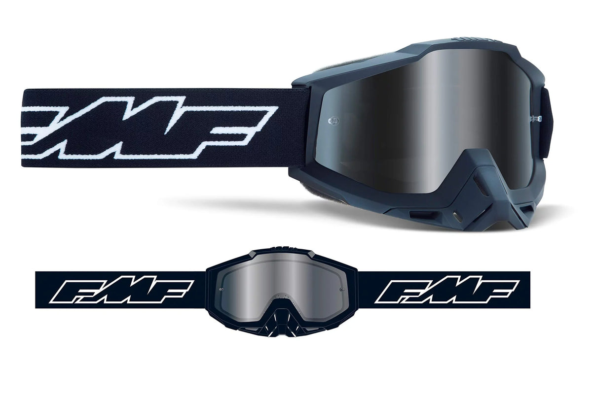 FMF Racing PowerBomb Sand Rocket Goggles (OSFM, Midnight / Smoke Lens)