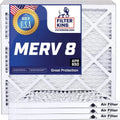 Filter King 23.5x33x1a Air Filter | 4-PACK | MERV 8 HVAC Pleated A/C Furnace Filters | MADE IN USA | Actual Size: 23.5 x 33 x .75"