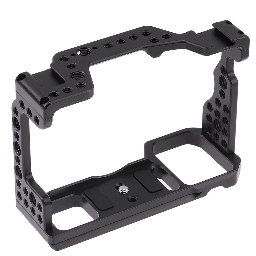 Cage Aluminum Alloy Video Cage Replacement for Sony A7M3 A7R3 A9 Mirrorless with Cold Shoe Mount 14 Centimeter & 38 Centimeter Screw Holes