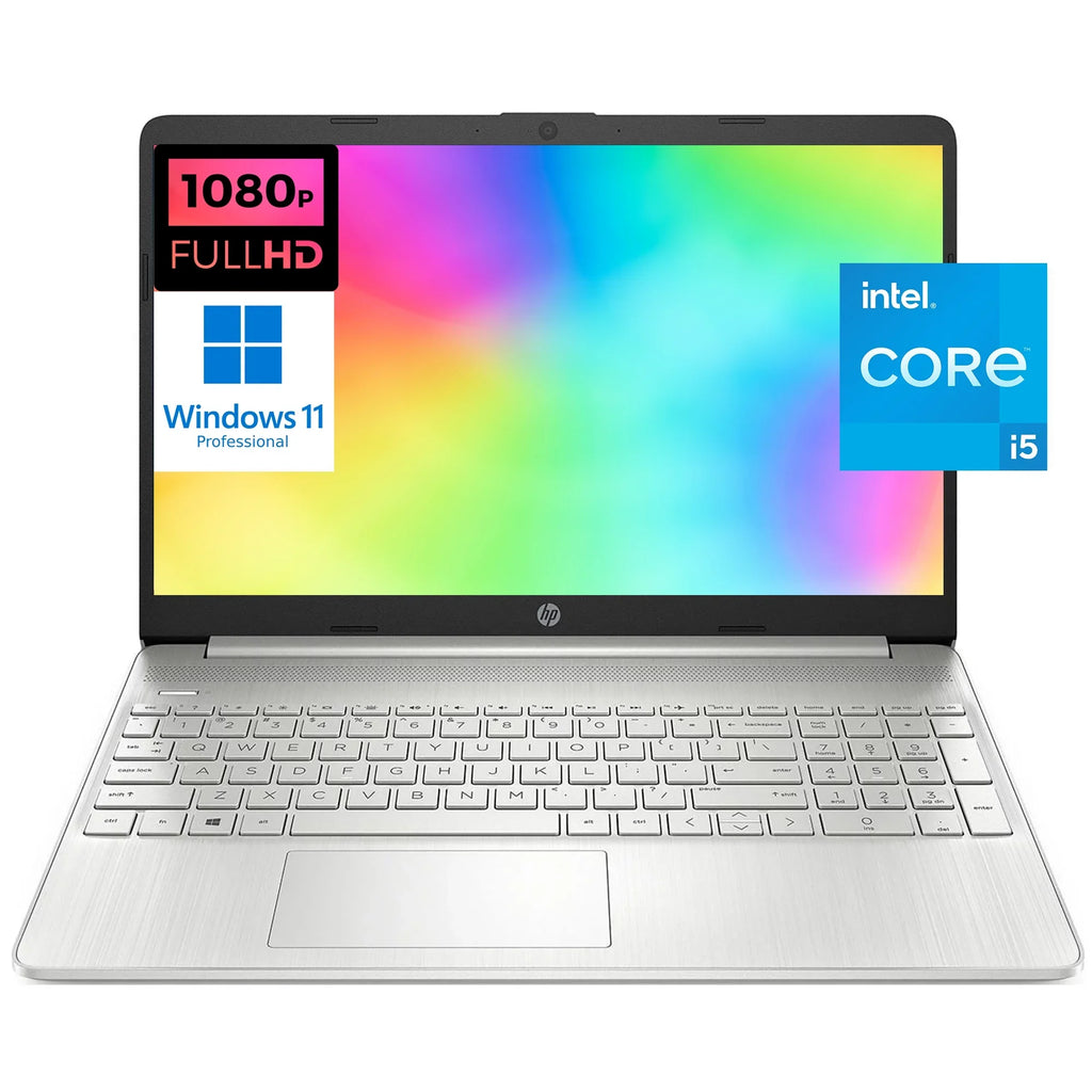 HP 15 15.6" Full HD [Windows 11 Pro] Business Laptop Computer, Intel 4-core i5-1135G7 (Beats i7-1065G7), 8GB RAM, 256GB PCIe SSD, Iris Xe Graphic, Numeric Keypad, Wi-Fi 6, BT 4.2, w/Accessories
