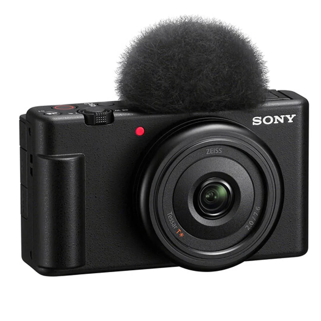 Sony ZV-1F Vlogging Camera Dark with SanDisk 64GB Memory Card + ZeeTech Accessory Bundle