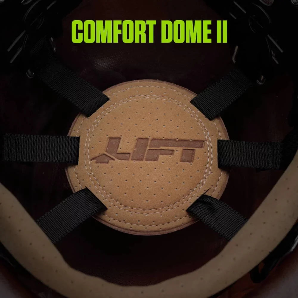 Lift Safety Hard Hat Dax Gloss Onyx Carbon Fiber Cap Style