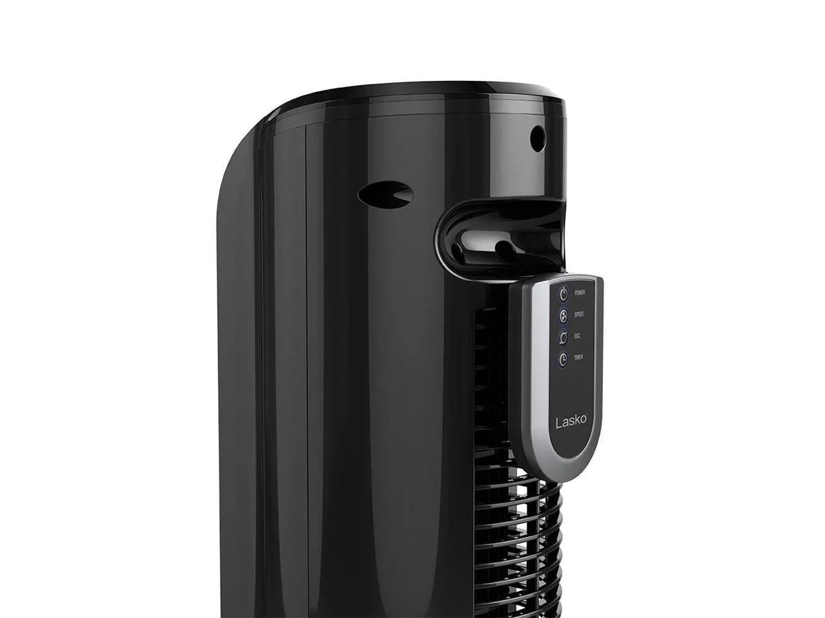 Lasko 32 Unit Slim Portable 3 Speed Oscillating Tower Fan with Remote