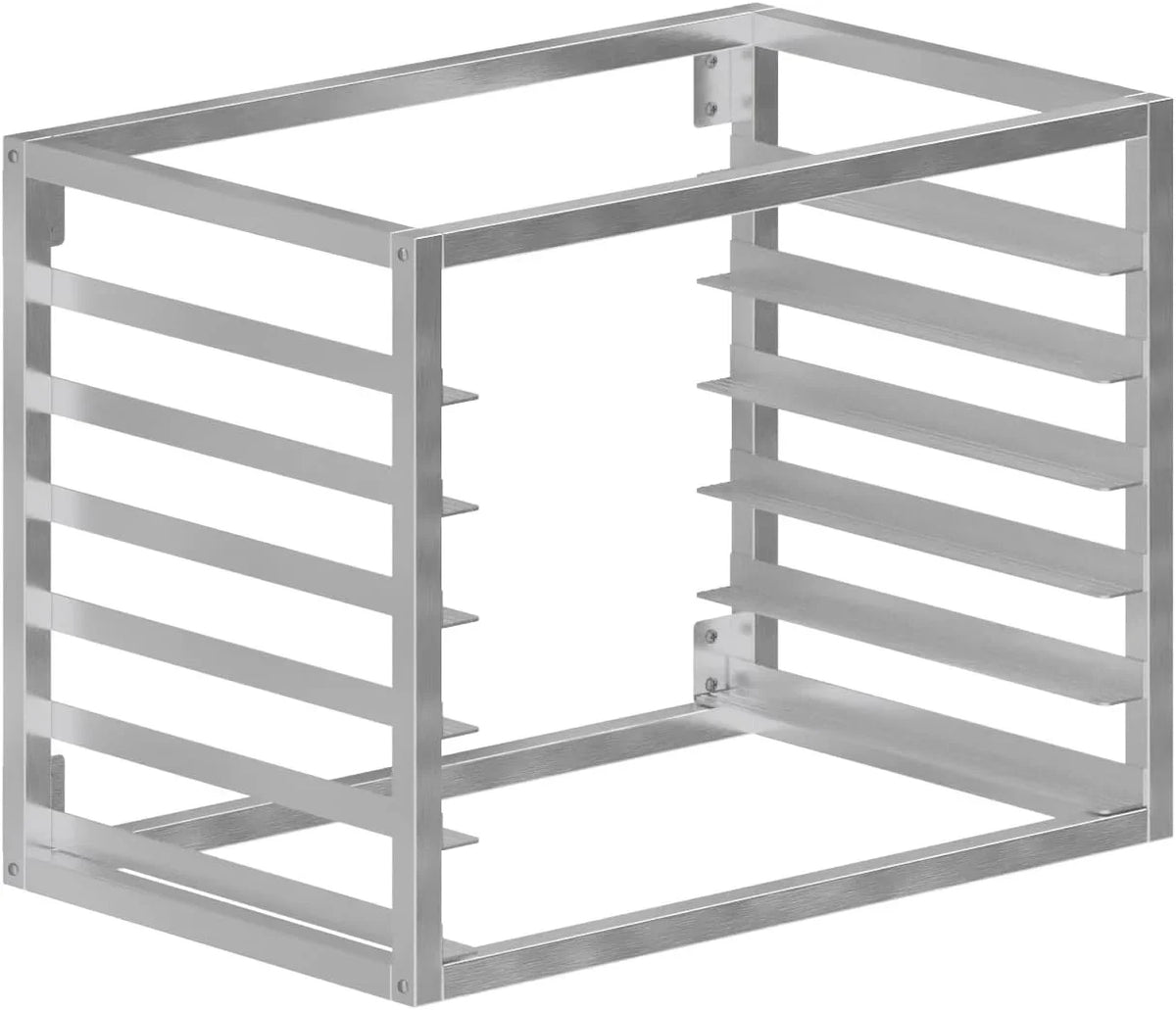 Wall Mounted Sheet/Bun Pan Rack - 28" x 18" x 21". Fits 6 Full-Size Sheet Pans.