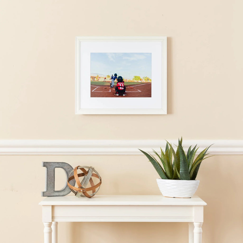 ArtToFrames 20x20 Inch White Picture Frame, This White Wood Poster Frame is Great for Your Art or Photos, Comes with 060 Plexi Glass (4100)