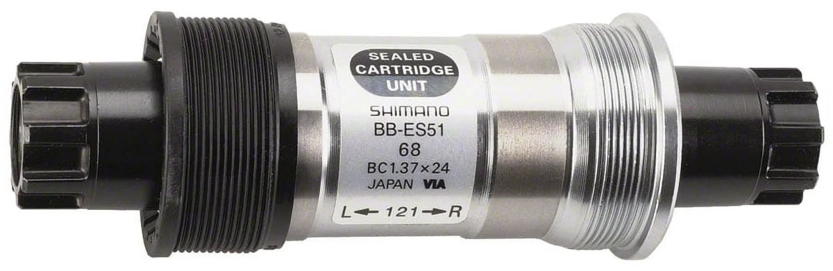 Shimano BB-ES51 Octalink V2 68x121mm Spline Spindle BSA (English) Bottom Bracket