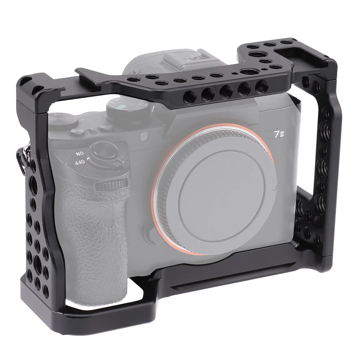 Cage Aluminum Alloy Video Cage Replacement for Sony A7M3 A7R3 A9 Mirrorless with Cold Shoe Mount 14 Centimeter & 38 Centimeter Screw Holes