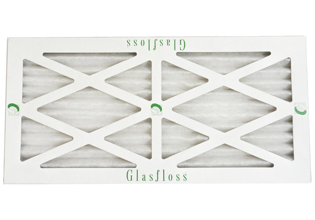 Glasfloss 13x20x1 - MERV 10 -Qty:12 - Furnace Air Filter - Made in USA (Actual Size: 12.5 x 19.5x7/8 Unit