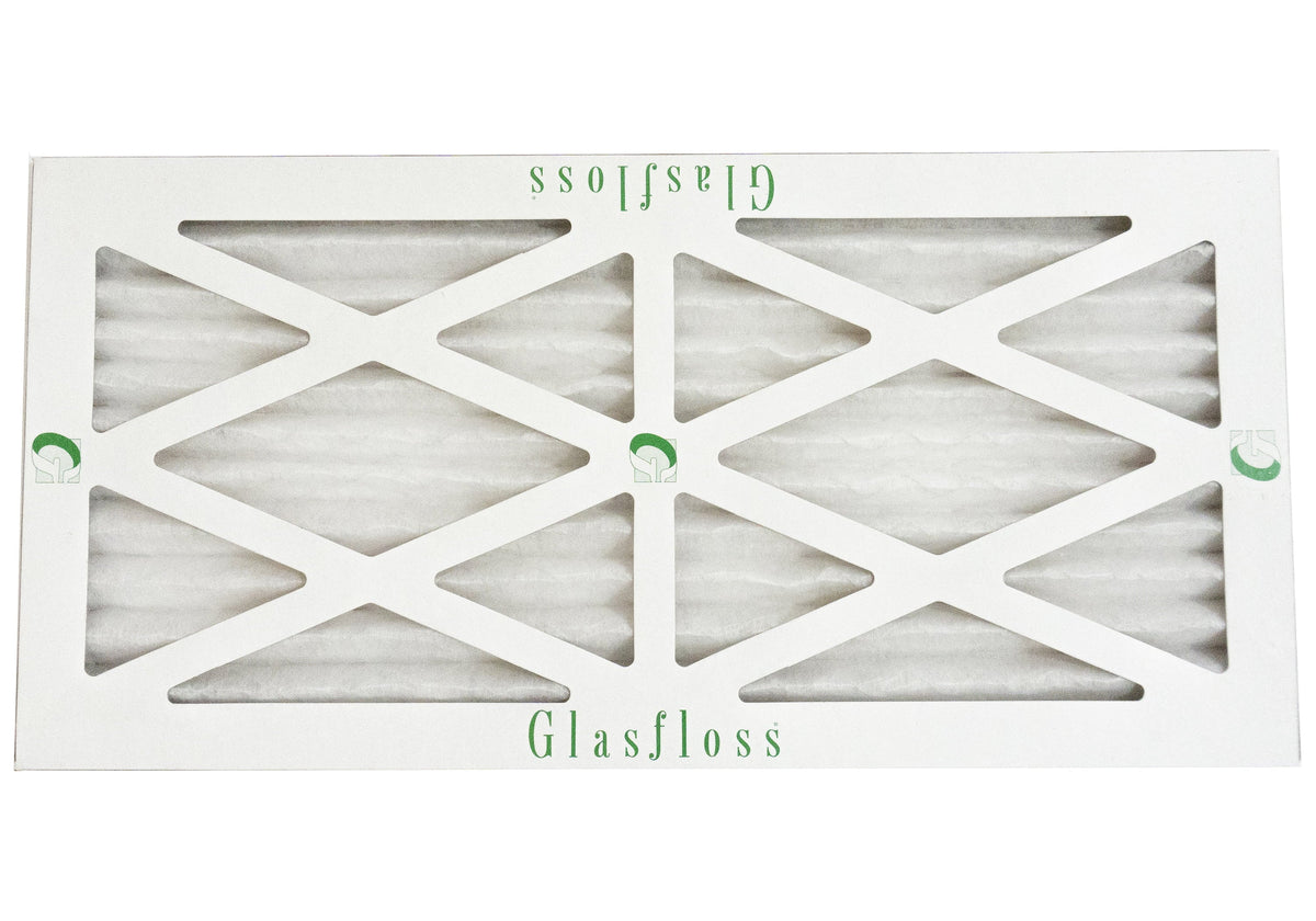 Glasfloss 13x20x1 - MERV 10 -Qty:12 - Furnace Air Filter - Made in USA (Actual Size: 12.5 x 19.5x7/8 Unit