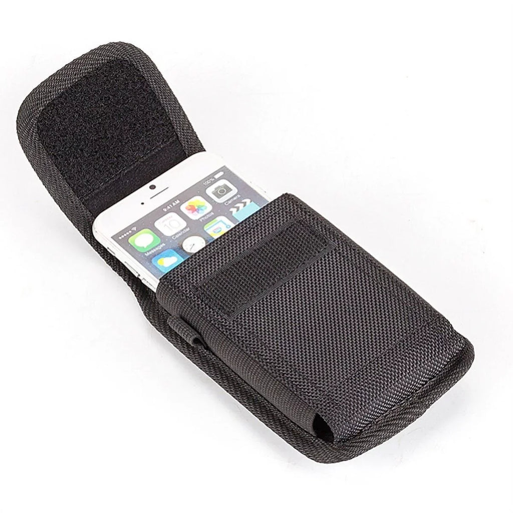 Rugged Durable Canvas Case Holster Metal Belt Clip w Dark Durable Braided 10ft Long Type-C Cable Rapid Charger Sync USB Wire Y4P for Nokia 3.1 Plus - OnePlus 5T, 6, 6T, 7 Pro - Razer Phone 2