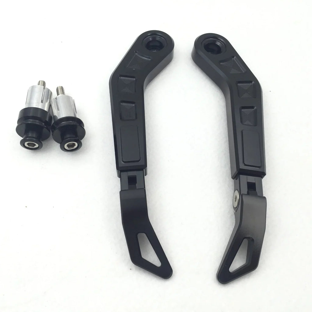 HTT-MOTOR Motorcycle Adjustable Length Angle Charcoal CNC 7/8" (22mm) Protector Proguard Pro Brake Clutch Levers Protect Guard For Suzuki GSX GSXR Hayabusa RM DR Kawasaki Ninja ZX ZZR KTM SXR