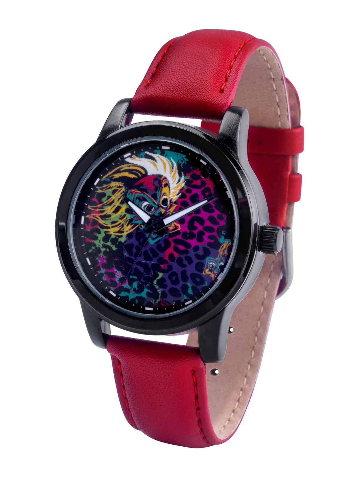 Disney Villains Cruella De Vil Women's Charcoal Alloy Watch, 1-Pack
