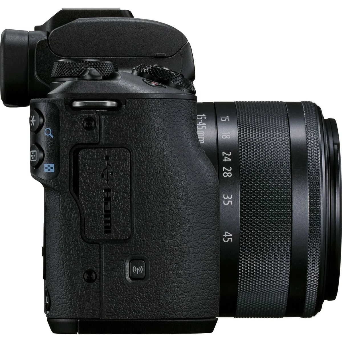 Canon EOS M50 Mark II 24.1 Megapixel Mirrorless Camera with Lens, 0.59", 1.77", Dark