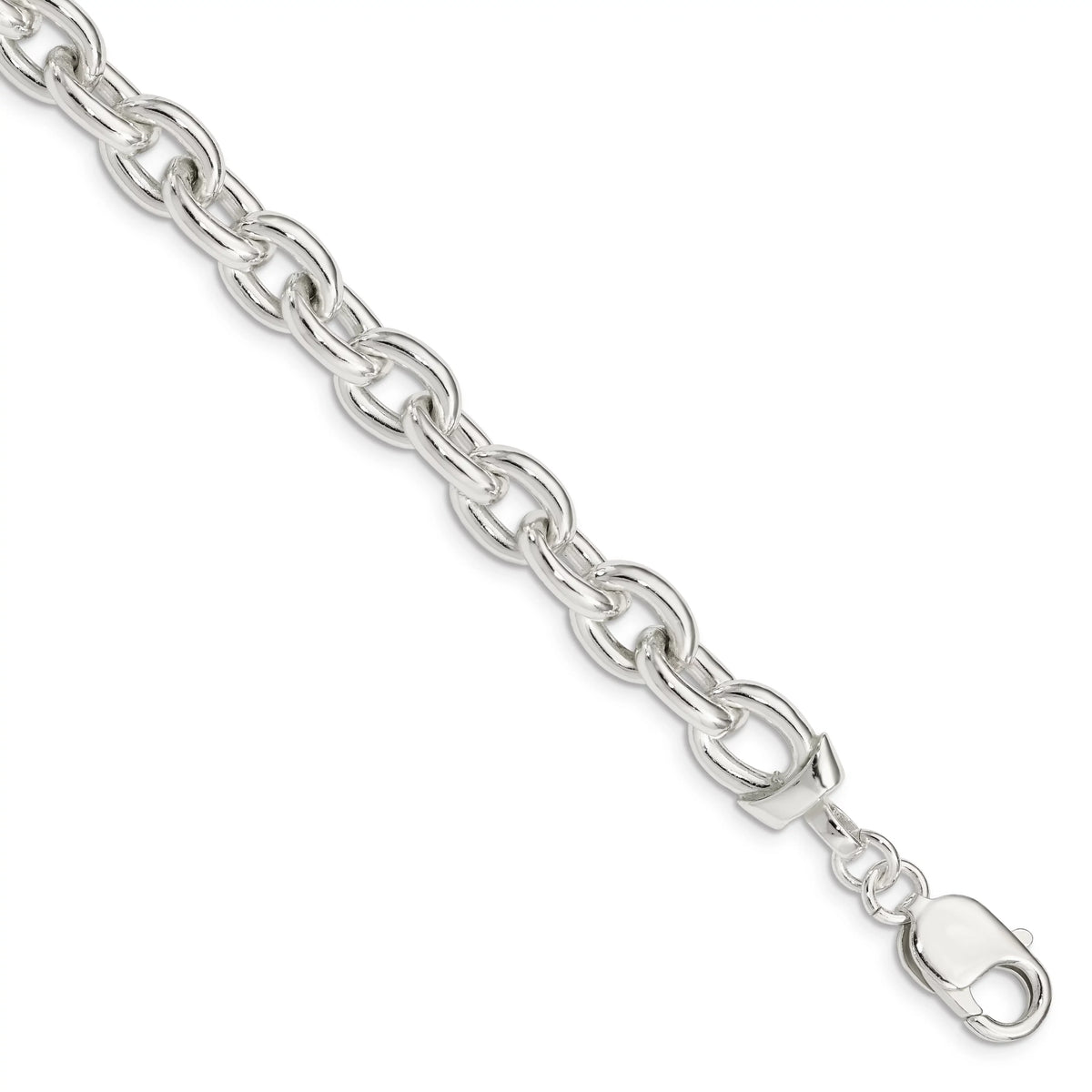 Sterling Silver Fancy Link Bracelet QG1553