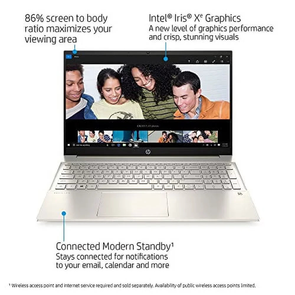 HP Pavilion 15-EG00 Laptop 2021 New, 15.6" FHD IPS Touchscreen, Intel i7-1165G7 4-Core, Iris Xe Graphics, 16GB DDR4, 512GB SSD, Backlit Keyboard, Wi-Fi 6, Card Reader, Win10 Pro, COU 32GB USB