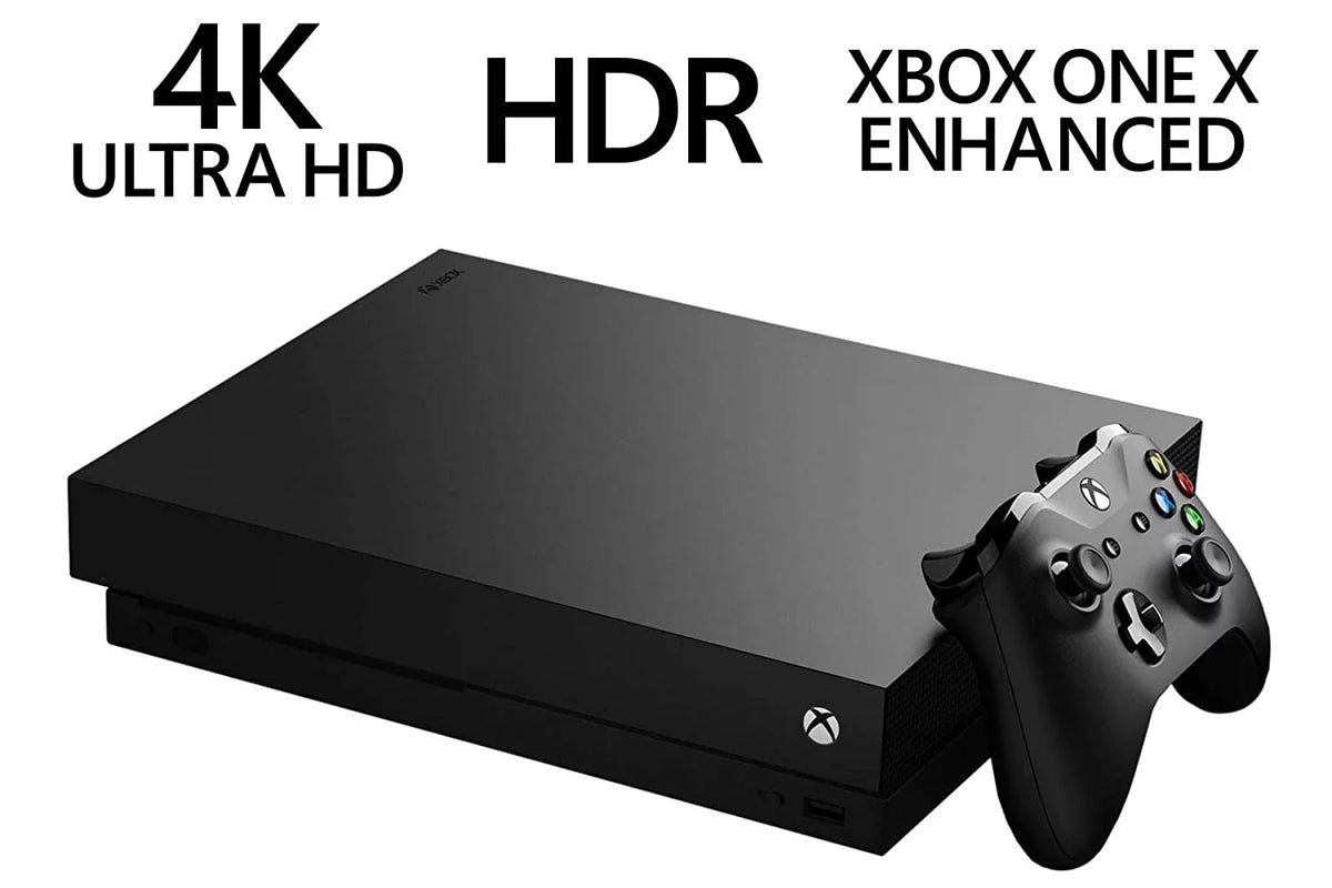 Microsoft Xbox One X 1TB Gaming Console Midnight with Headset Cleaning Kit