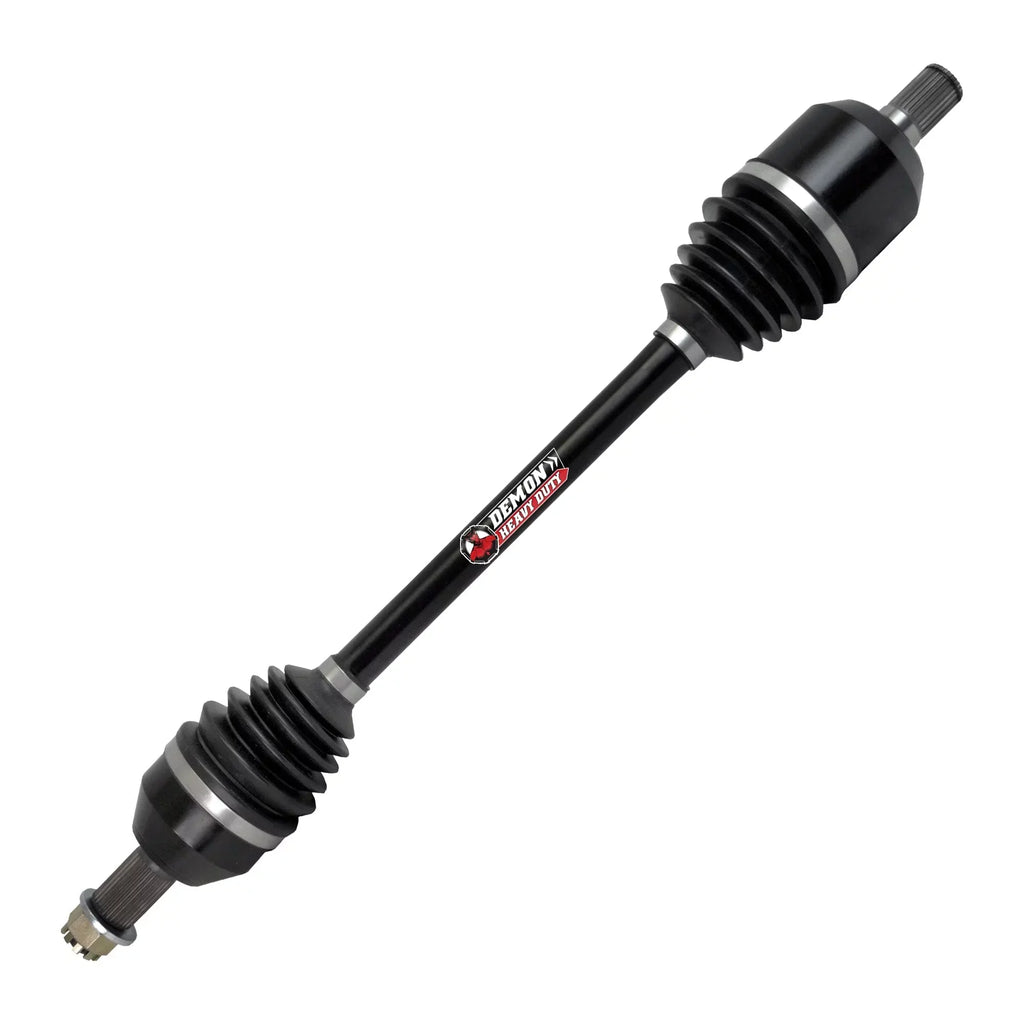 Demon Powersports Rear Left/Right Heavy Duty Axle for (2015-17) Can Am Maverick 1000/Max 1000, Made of 4340 Chromoly Steel, Dual Heat Treated High Strength, Gives Wider Angles & In Molybdenum Grease