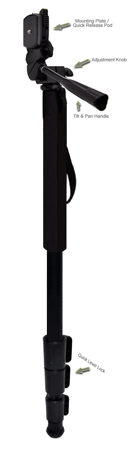 Professional Dark 72" Monopod / Unipod (Quick Release) For Canon VIXIA HF R800