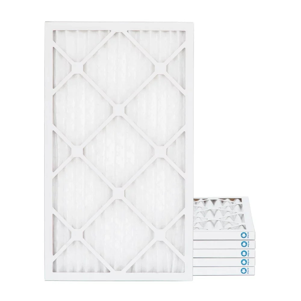 Pamlico Air 16x30x1 MERV 8 Pleated AC Furnace Air Filters. Quantity 6. (Actual Size: 15.75 x 29.75 x 0.75 Unit
