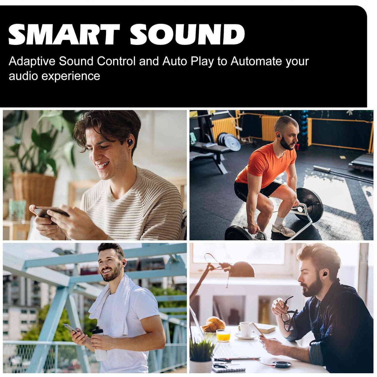 UrbanX True Wireless Bluetooth Earbuds + Charging Case, Onyx Dual Connect, IPX5 Water Resistance, Bluetooth 5.2 Connection, Balanced, Bass Boost Compatible with Lenovo Tab P11 Pro