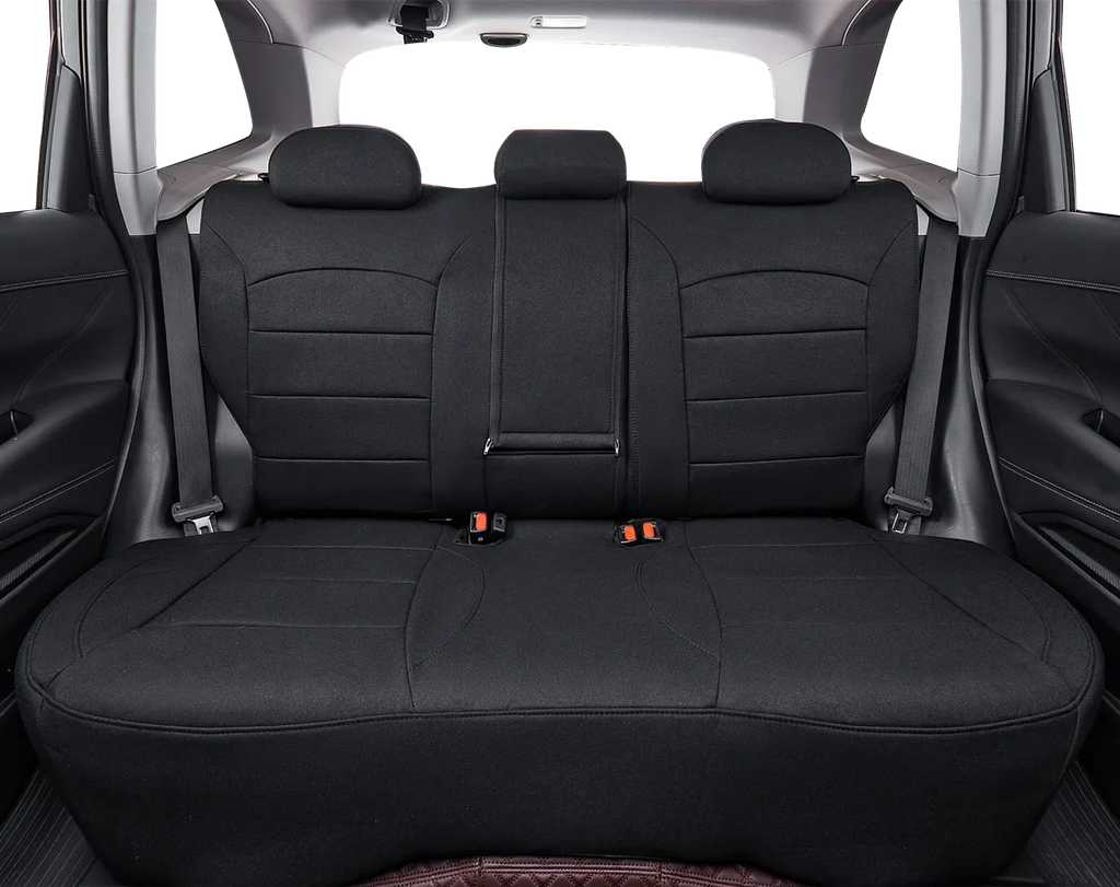 Coverdream Custom Fit KONA Car Seat Covers for Hyundai KONA 2018 2019 2020 2021 2022 2023 - Polyester Onyx Set)