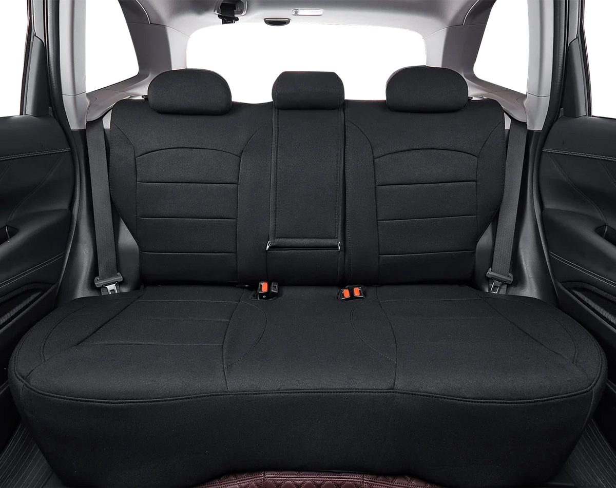 Coverdream Custom Fit KONA Car Seat Covers for Hyundai KONA 2018 2019 2020 2021 2022 2023 - Polyester Onyx Set)