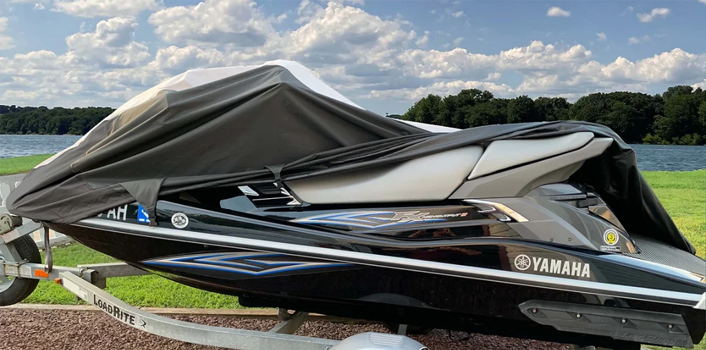 SUPER HEAVY-DUTY PWC JetSki Cover Compatible for Polaris SL650 / SL750 1992-1995 Jet Ski PWC Cover 1-2 Seater
