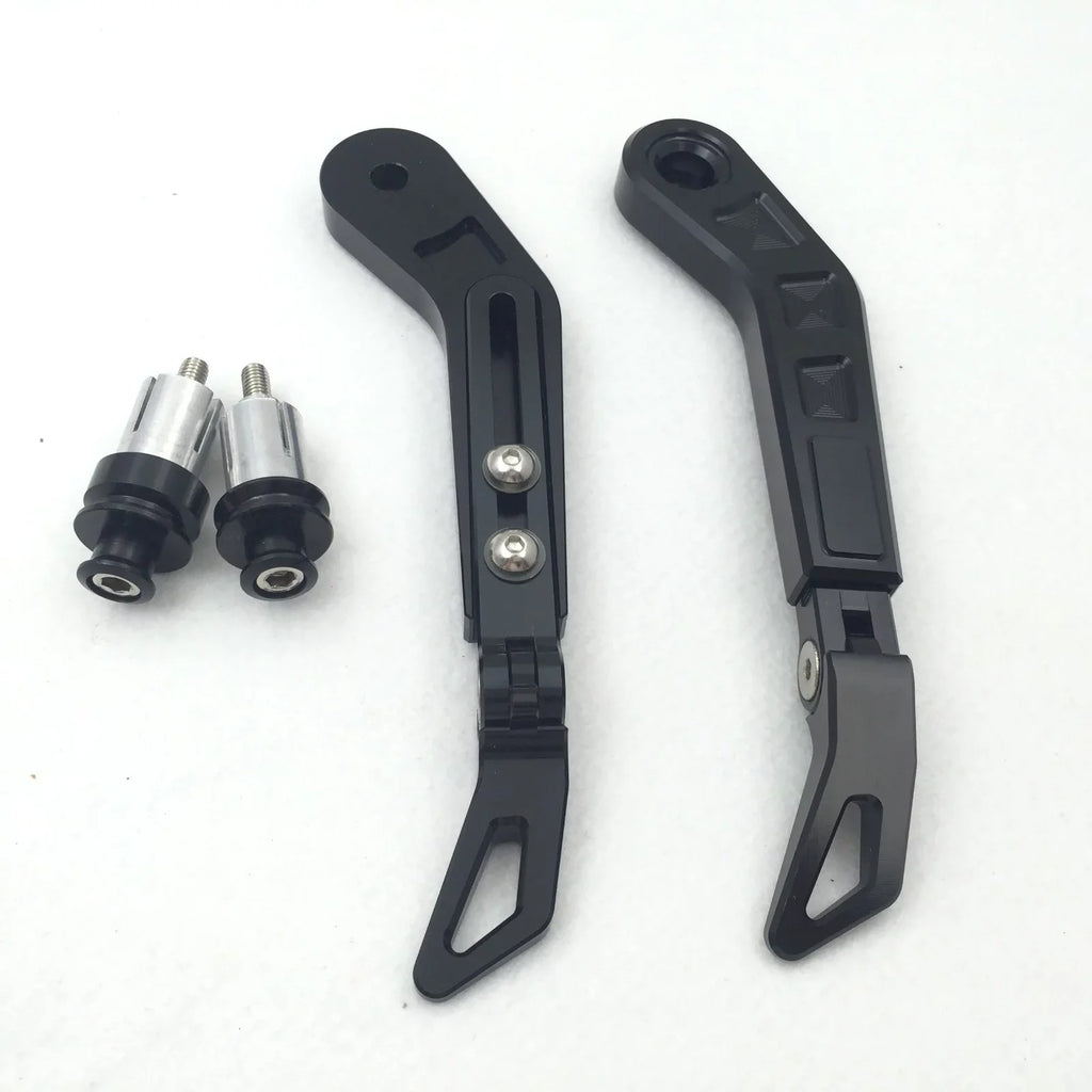 HTT-MOTOR Motorcycle Adjustable Length Angle Charcoal CNC 7/8" (22mm) Protector Proguard Pro Brake Clutch Levers Protect Guard For Suzuki GSX GSXR Hayabusa RM DR Kawasaki Ninja ZX ZZR KTM SXR