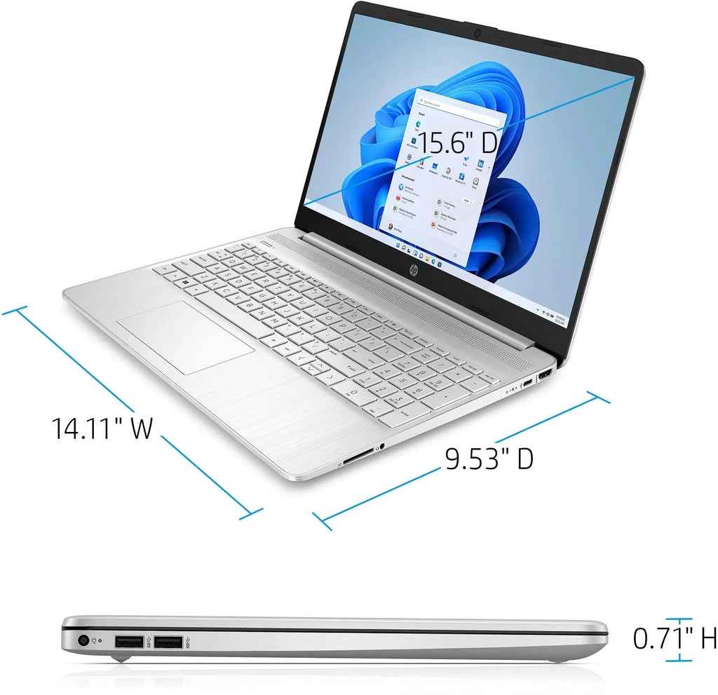 2023 Newest HP 15.6 Unit Touchscreen Laptop, 11th Gen Intel i5-1155G7 Processor, 12GB RAM, 256GB PCIe SSD, Intel Iris Xe Graphics, Bluetooth, HDMI, Windows 11 Home in S Mode