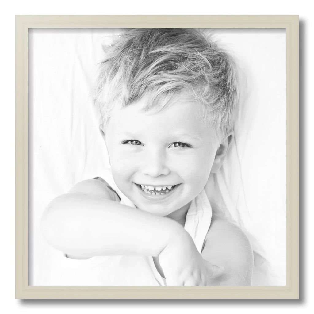 ArtToFrames 20x20 Inch White Picture Frame, This White Wood Poster Frame is Great for Your Art or Photos, Comes with 060 Plexi Glass (4100)