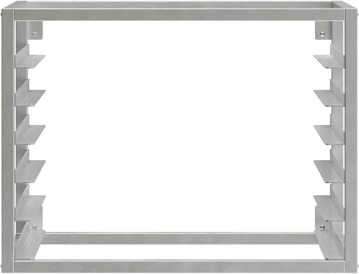 Wall Mounted Sheet/Bun Pan Rack - 28" x 18" x 21". Fits 6 Full-Size Sheet Pans.