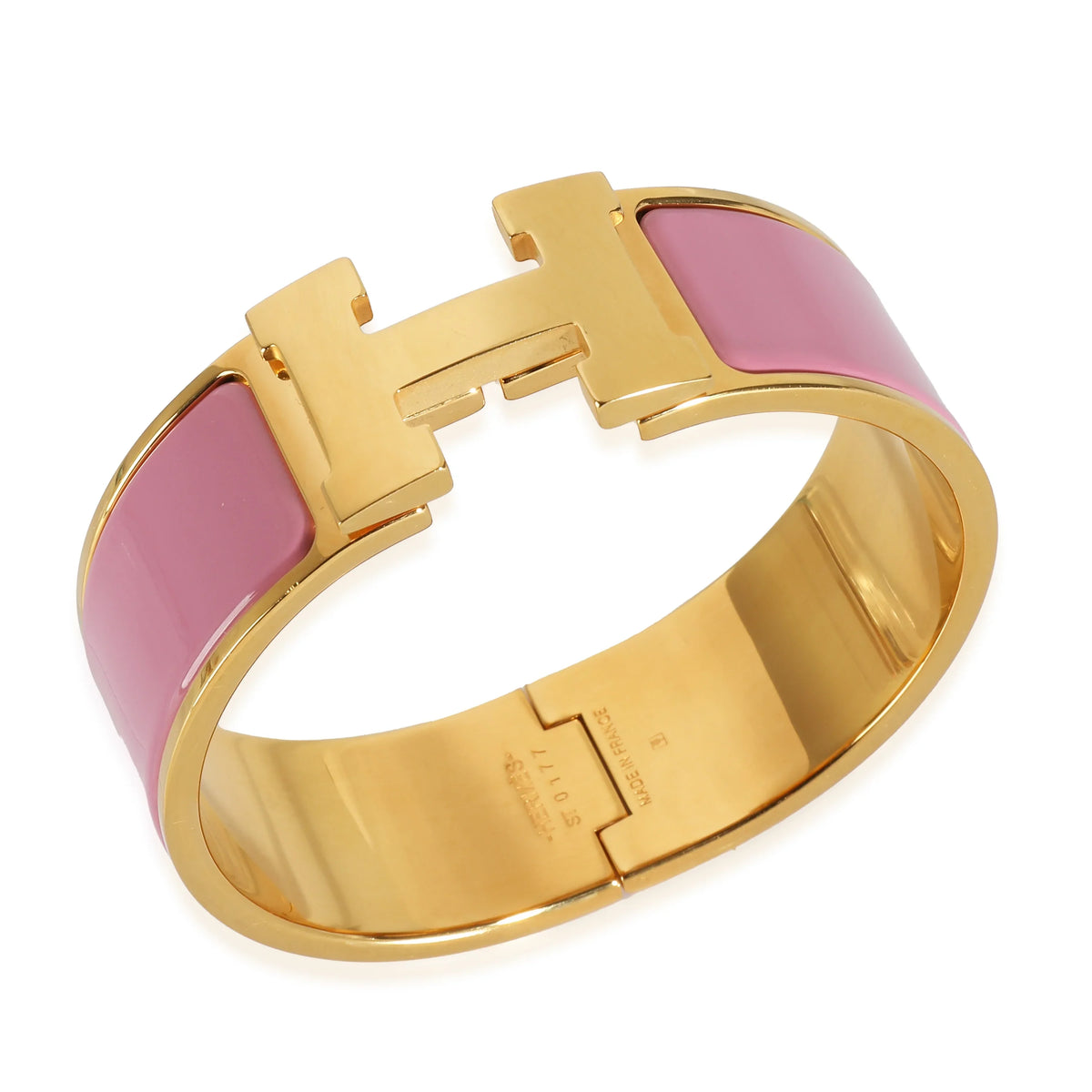 Hermès Clic Clac Bracelet in Gold Plated Pre-Owned