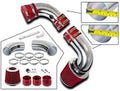 Rtunes Racing Cold Air Intake Kit + Filter Combo RED Compatible For 96-05 Chevy S10 / Blazer 4.3L / 96-05 GMC Sonoma/Jimmy 4.3L / 97-00 Isuzu Hombre / 96-01 Oldsmobile Bravada 4.3L