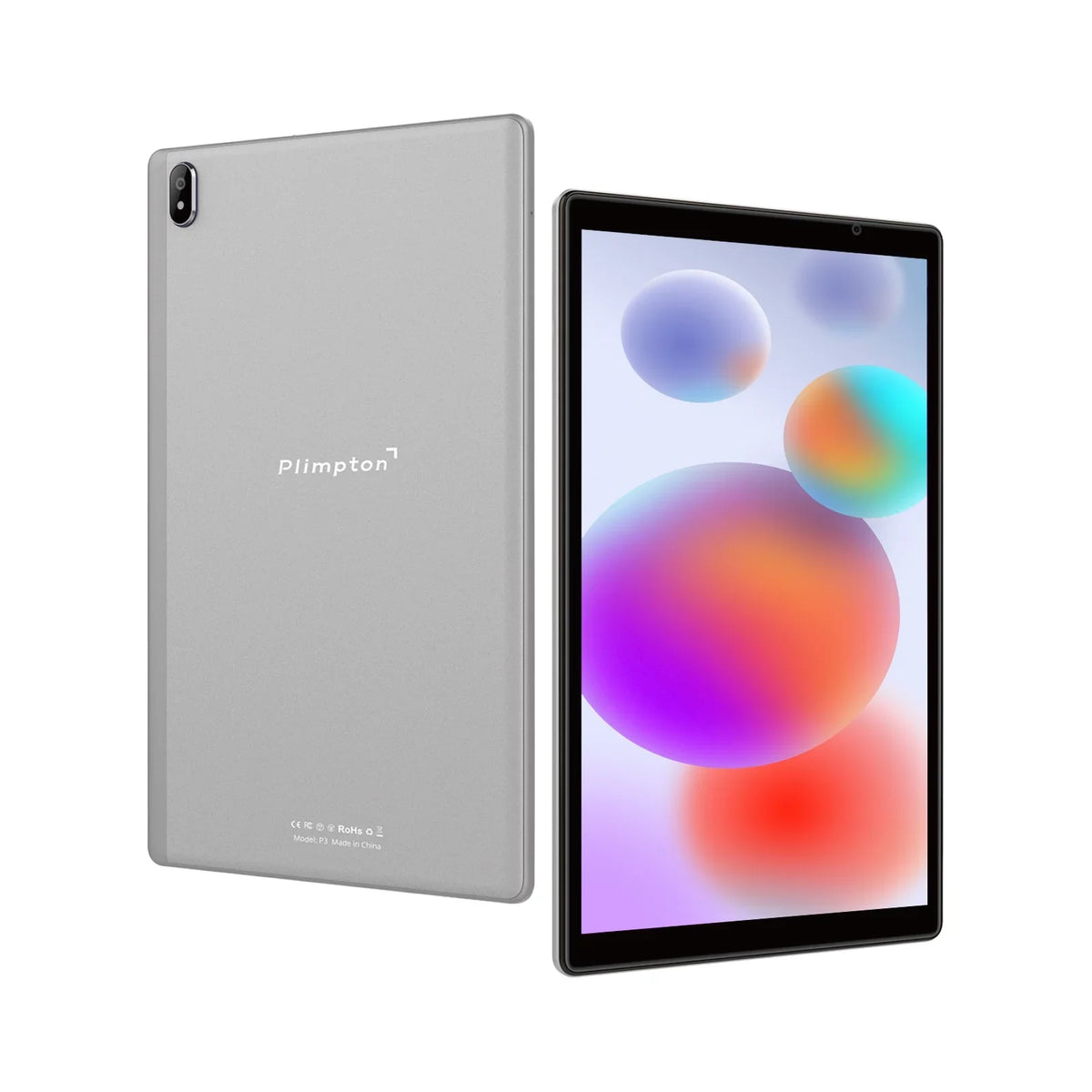 Plimpton PlimPad P3 10" Tablet, Android 11 Learn Tablet, 3GB RAM 32GB Storage, 1280x800, WiFi 6, Metal Casing - Gray