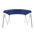New Bimini Top Boat Cover 4 Bow 46" H 73" - 78" W 8 Foot Navy Blue