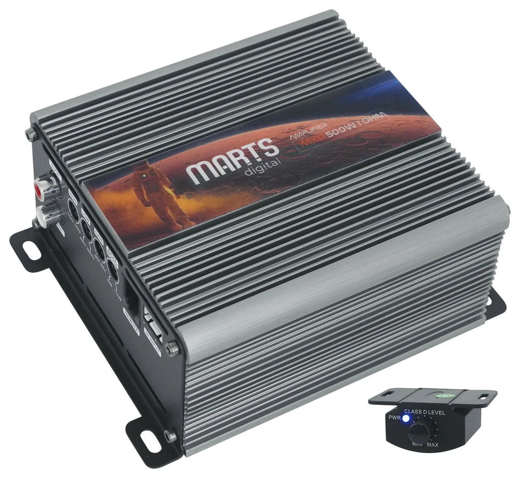 Marts Digital MXD 500 1 OHM 500w RMS Mono Car Amplifier+Bass Remote+Amp Kit