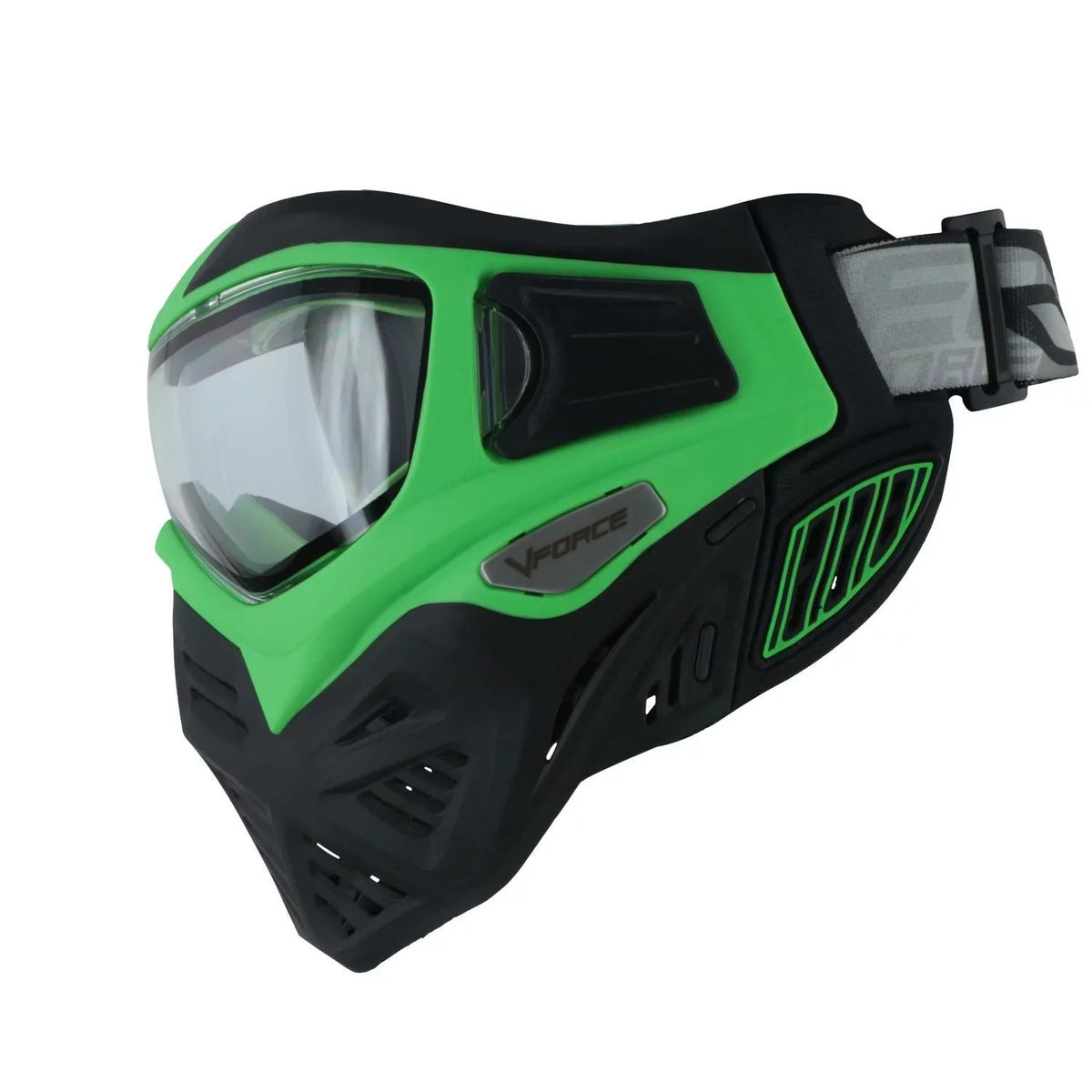 V-Force Grill 2.0 Mask Paintball Goggle w Clear Thermal Lens - Venom Green Midnight
