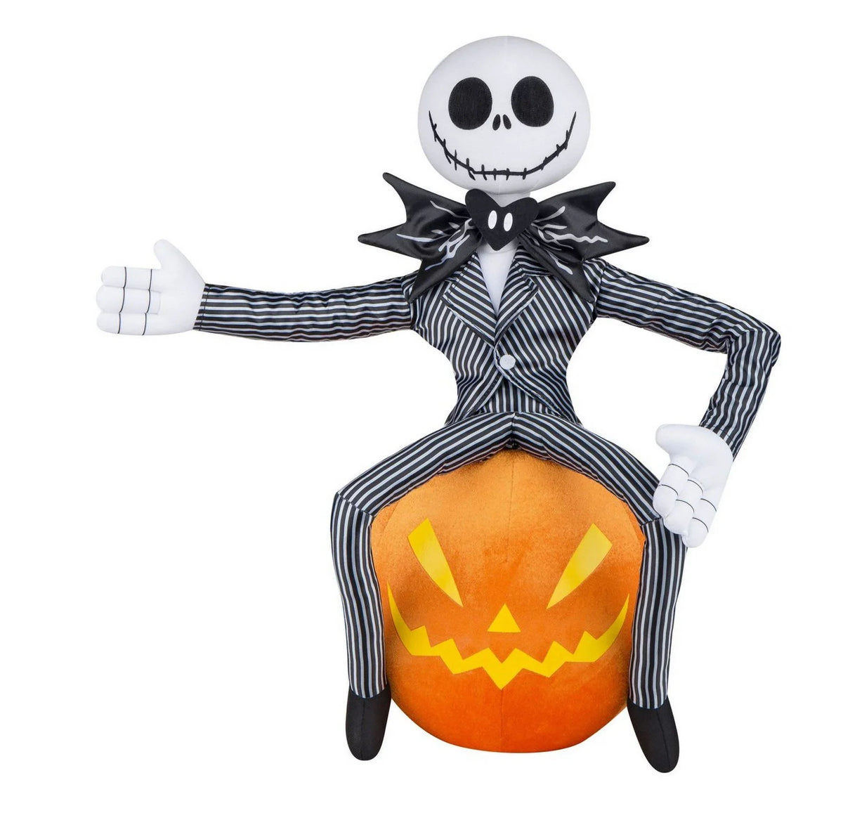 Gemmy Jack Skellington 21" Jack Skellington Halloween Pumpkin Greeter