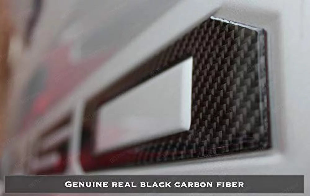 BDTrims | Domed Raised Tailgate Letters Inserts fits 2018 2019 F-150 Models (Real Midnight Carbon)