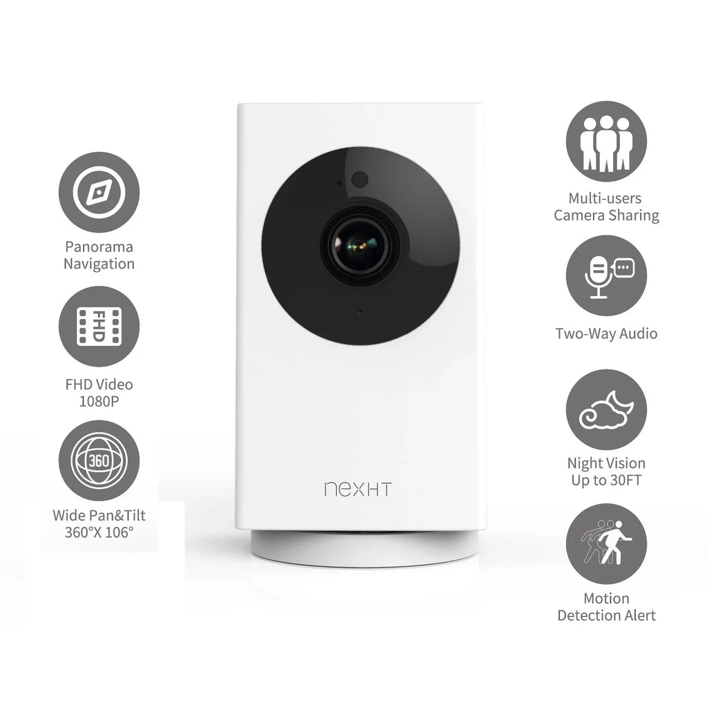 NexHT My Guard Smart 1080P Wifi Camera Pan/Tilt/Zoom/360