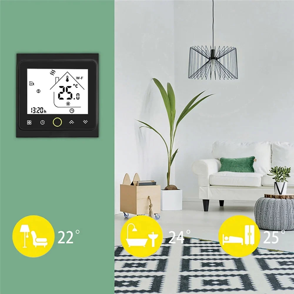 GoolRC Thermostat,5a Compatible With Compatible With / Water / Temperature App / -- Temperature Wi-fi Smart Temperature Boiler Smart Water