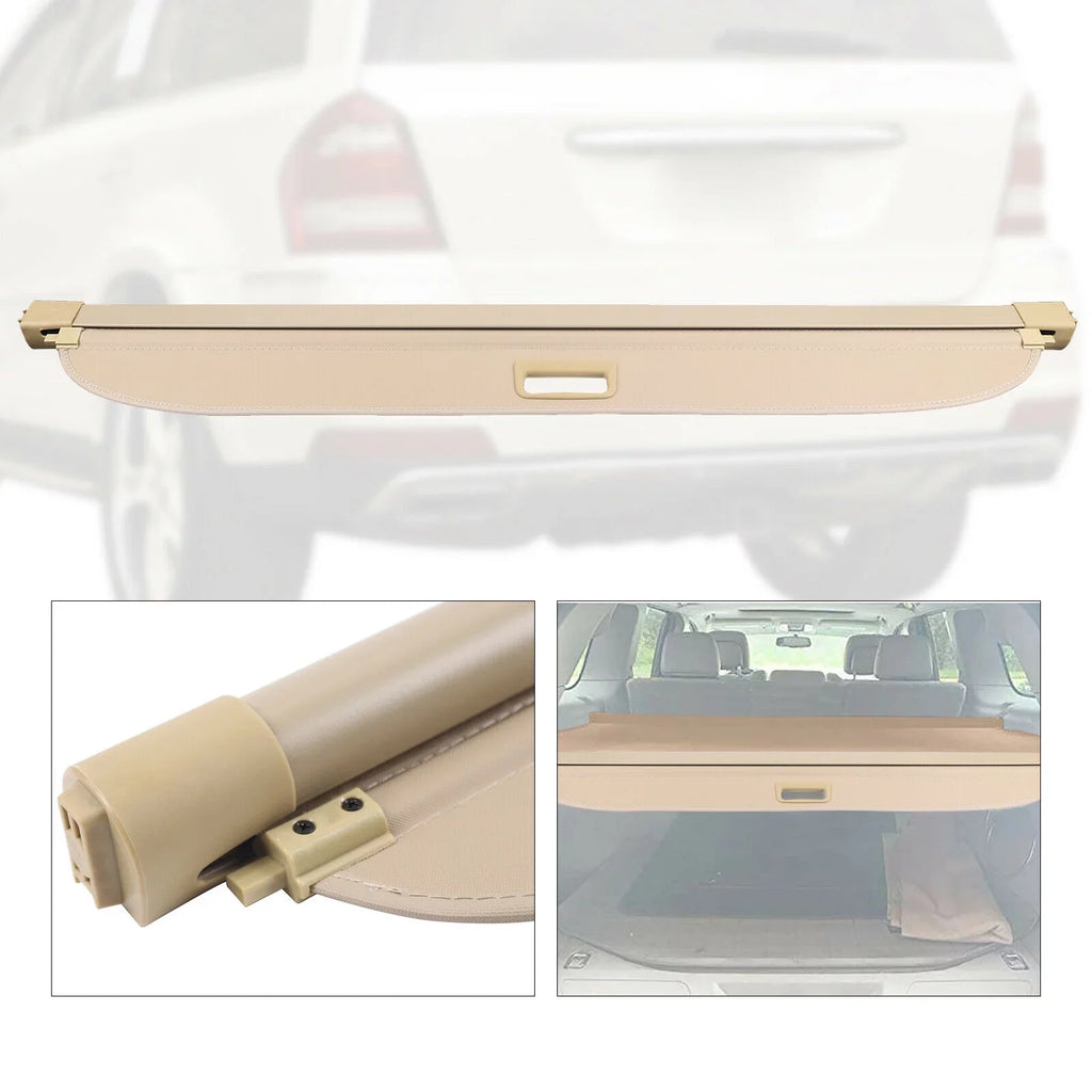 Cargo Cover Trunk Privacy Security Shade Beige For 07-12 Mercedes Benz GL550 Cargo Cover Security Rear Trunk Privacy Shade Fits 2007-2012 Mercedes Benz GL550 Cargo Cover Trunk Shade Security Shelf