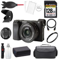 Sony Alpha a6400 Mirrorless Digital Camera with 16-50mm Lens + 128GB + Bag+ UV Filter- Basic Kit